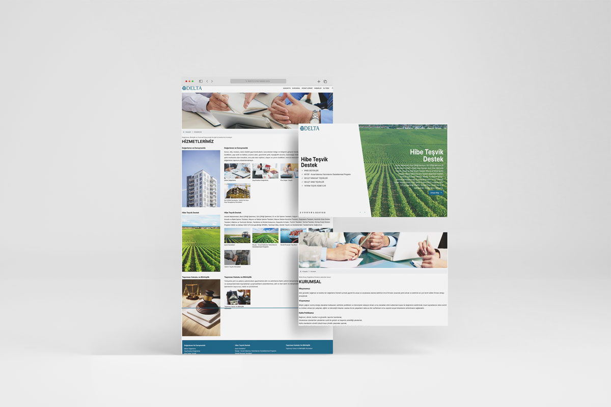 Delta Group için Etkileyici Web Tasarımı