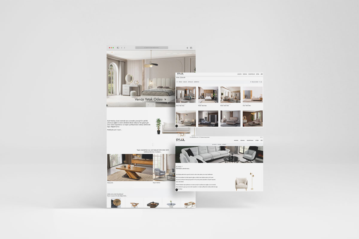 Eylül Home Mobilya için Özel Web Tasarımı Hizmeti
