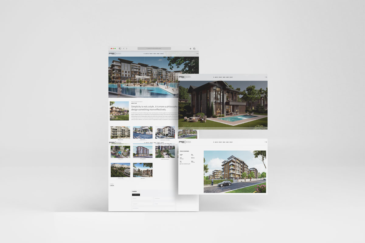 Figen ERTURAN Architects Web Site Tasarımı